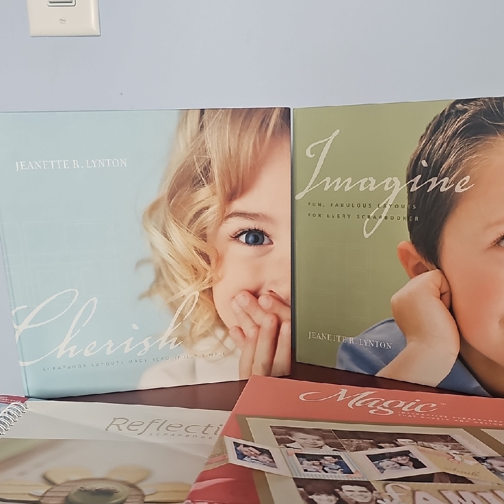 Gibbs Smith Cherish and Imagine Books - Cream and Green Covers